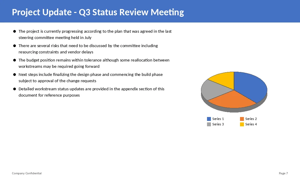 Powerpoint redesign consulting deck — before redesign