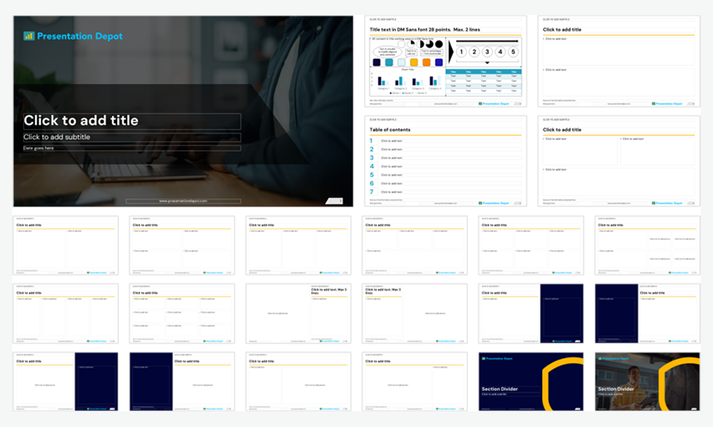 Brand guidelines powerpoint template corporate