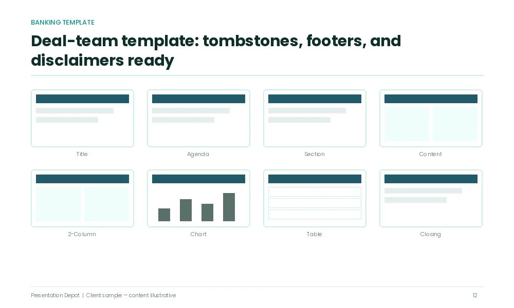 Investment bank powerpoint template professional