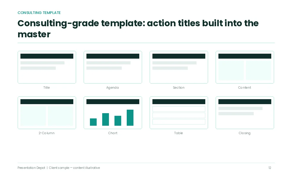 Mckinsey style powerpoint template consulting firm